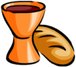 chalice and bread drawing